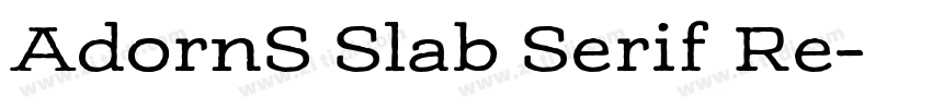AdornS Slab Serif Re字体转换